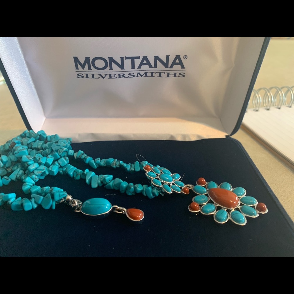 Montana Silversmith vintage turquoise necklace